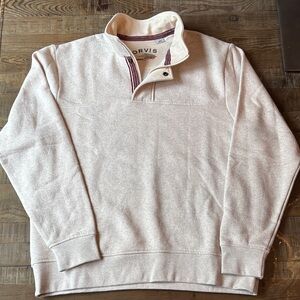 Orvis Men's cream pullover Sweater